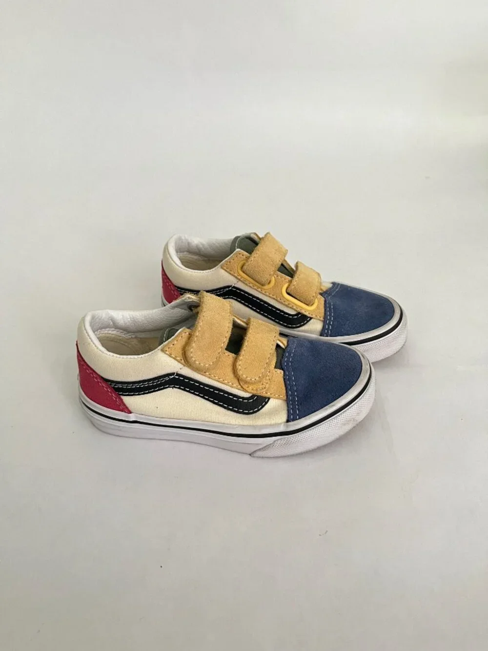 Little Kids Old Skool V Shoe Multi Color Red Blue Green Yellow Size 10.5
